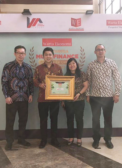 Multifinance Company with Excellent Performance Category Asset 2,5 - 5 Trillion - Warta Ekonomi Multifinance Consumer Choice Award 2018